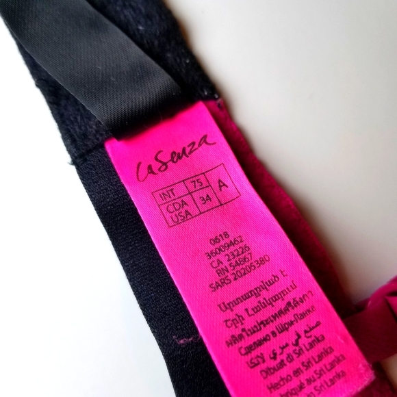 La Senza Remix Lace Balconette Bra Pink and Black - Picture 4 of 4